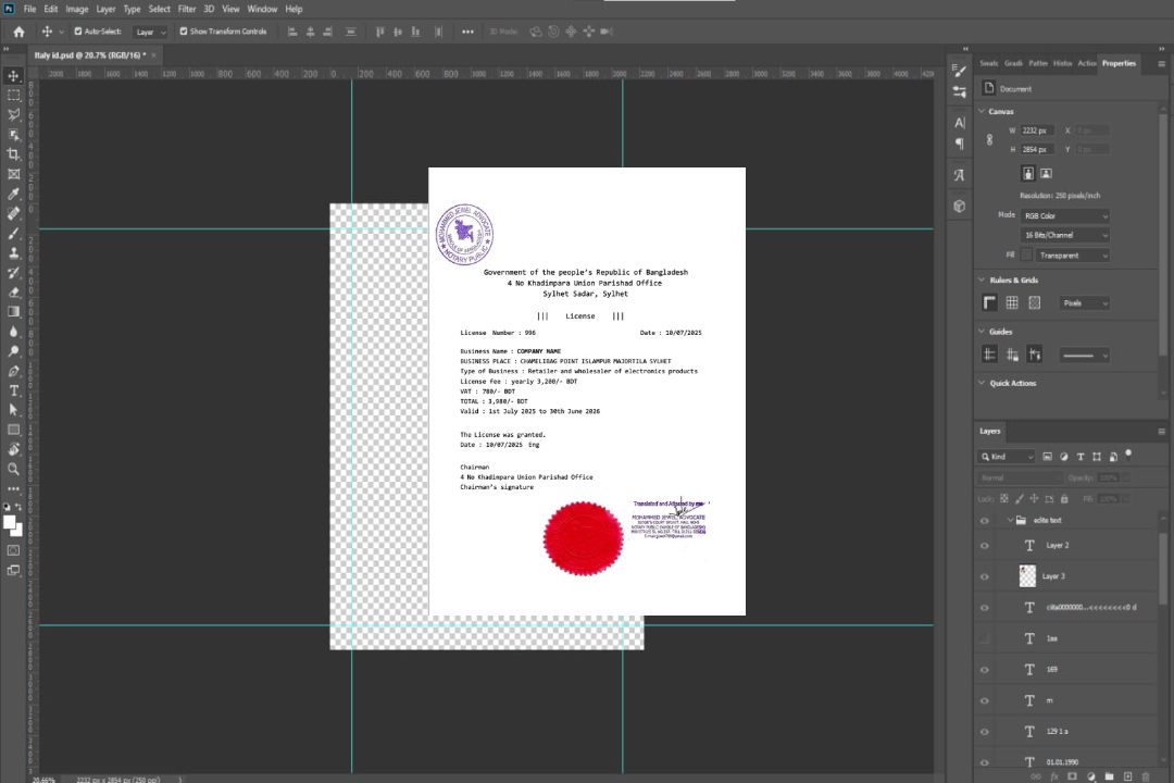 Modèle Word et PDF de licence commerciale au Bangladesh template Modèle Word et PDF de licence commerciale au Bangladesh template